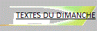 Textes du Dimanche